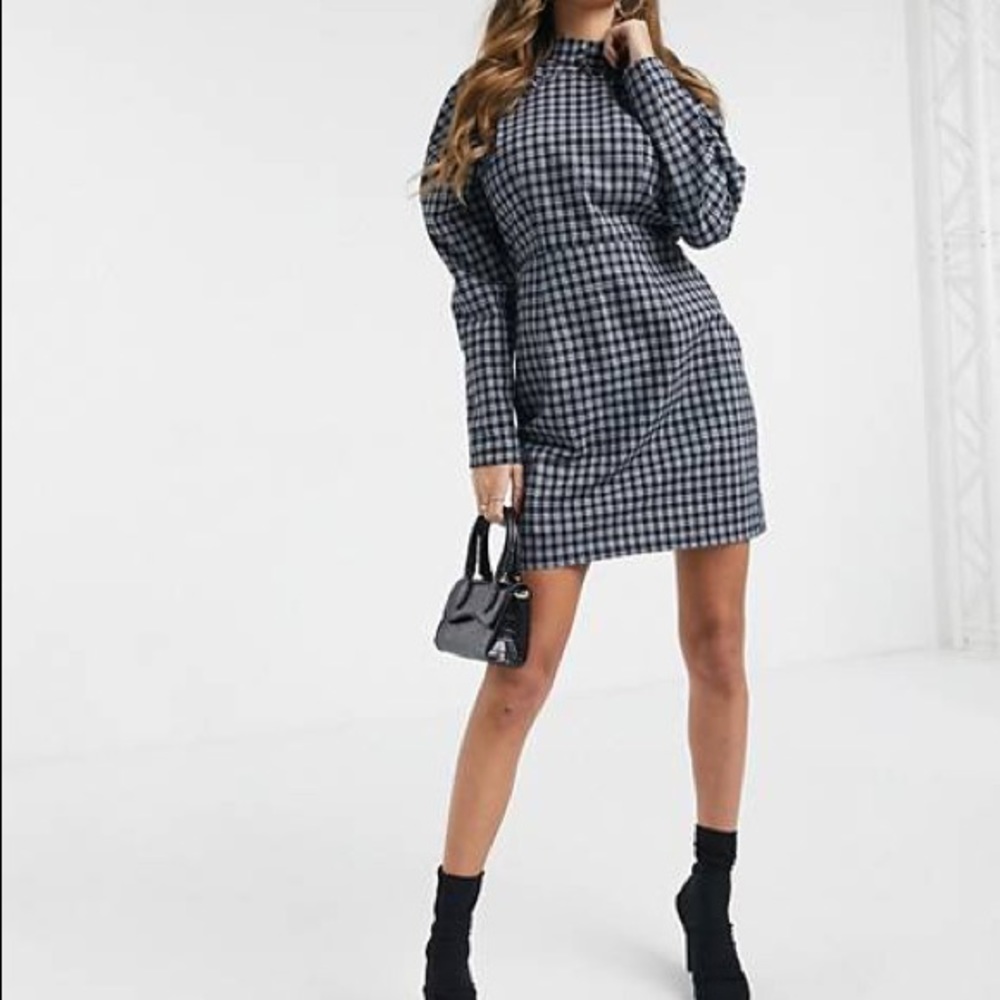 PrettyLittleThing Checkered Dress